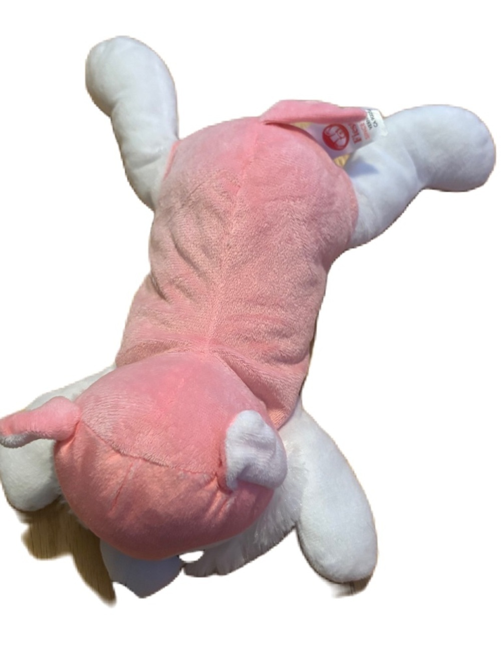 Fiesta Pink White Plush Wolf Stuffed Animal Kids Toy